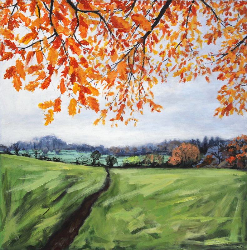 Boars Hill, 2019. Painting by Oxford artist, Jack Smith.  
