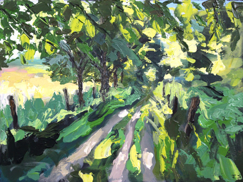 Landscape painting by Oxford Artist, Jack Smith of Hinksey Heights. 